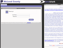 Tablet Screenshot of landshark.co.mcleod.mn.us